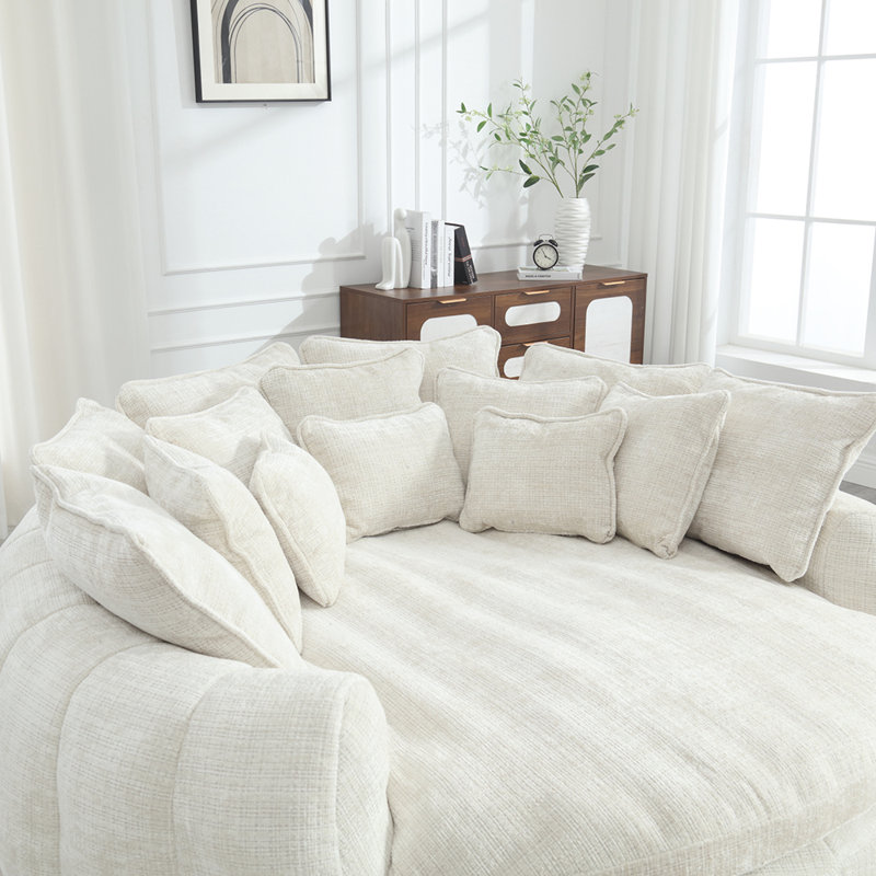 Brayden Studio Comfortable double loaf sofa bed oversized sofa bed with armrests for Living room Wayfair